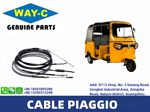 WAY-C Tricycle Control Cable 3 Wheeler Piaggio Ape Clutch Cable Throttle Brake  Tuk Tuk Gear Cable 3 Wheeler Accelerator Cable B042356